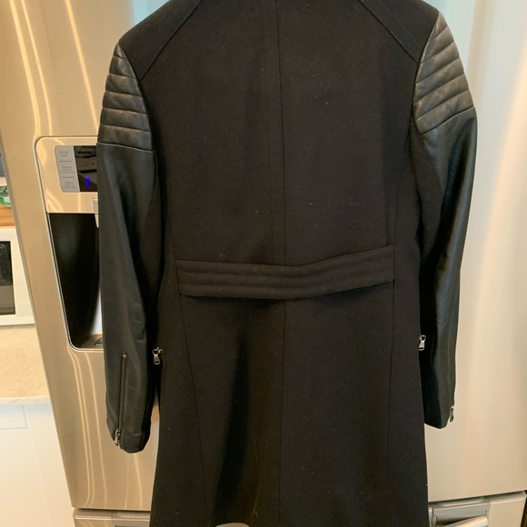 Black wool winter coat - Picture 4 of 5